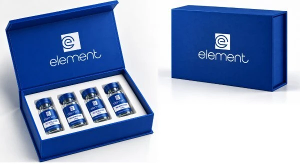 Element 4-vial kit and outer box